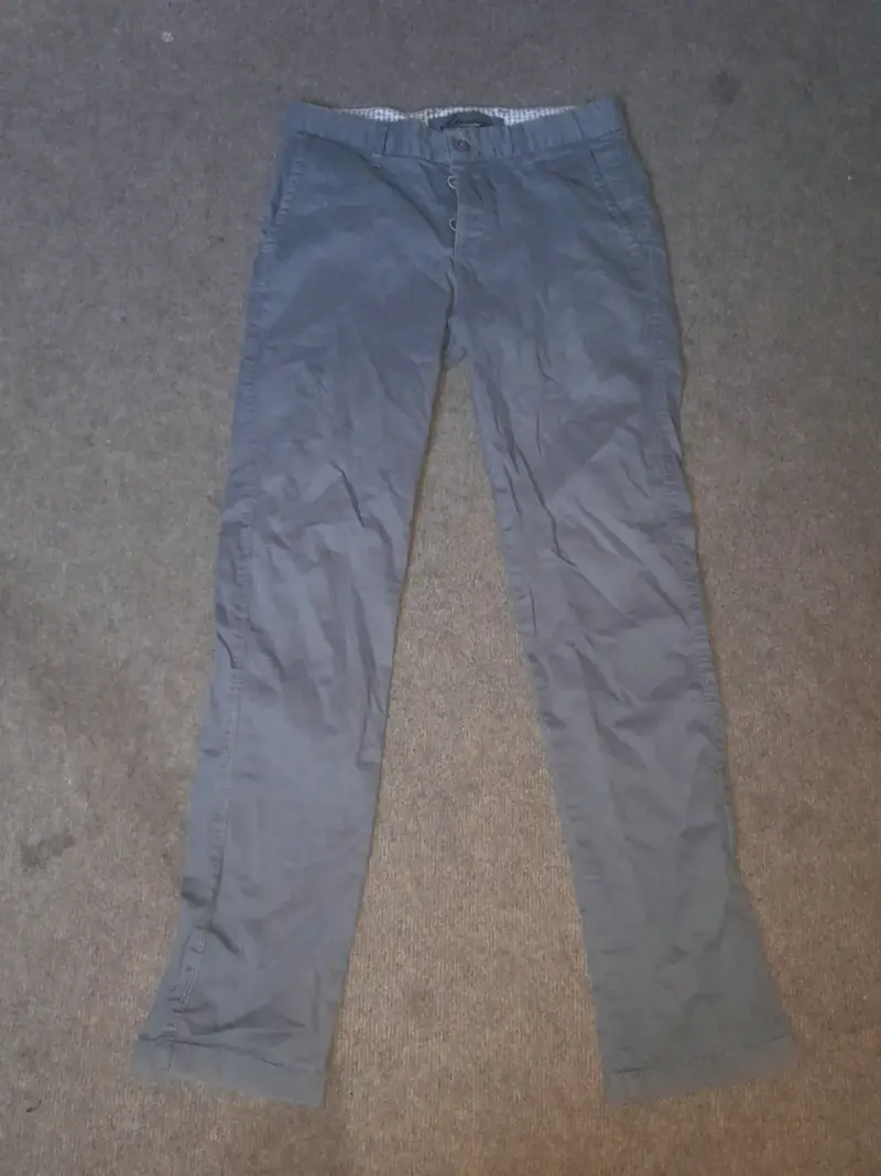 Pantalones de hombre gris casuales - 1