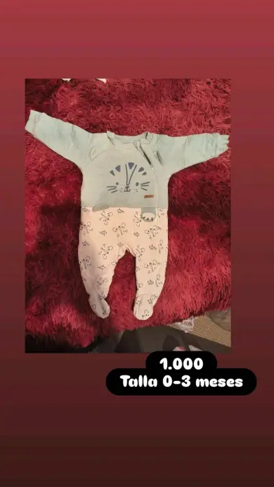 Enterito de bebé con diseño de oso talla 0 meses - miniatura 3