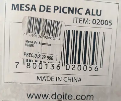 Mesa de Picnic Aluminio Doite Plegable - miniatura 4