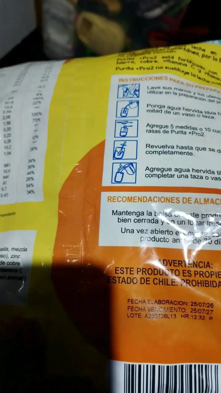 Leche Purita Pro2 1kg sin gluten - 2