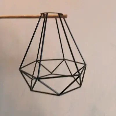 Lámparas colgantes de metal negro estilo industrial - miniatura 3