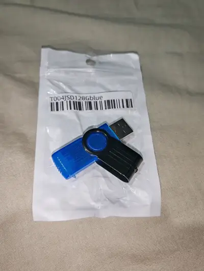Pendrive USB 128GB azul portátil - miniatura 1