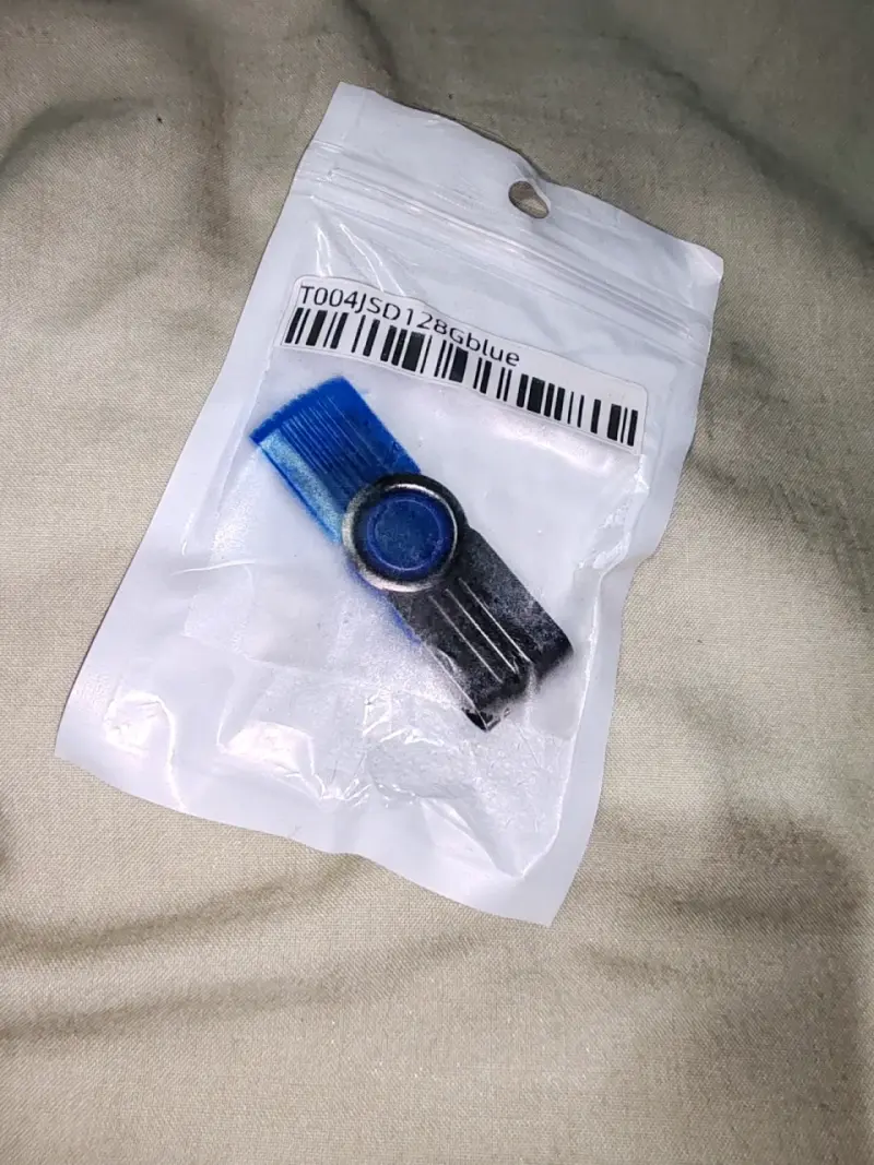 Pendrive USB 128GB azul portátil - 2