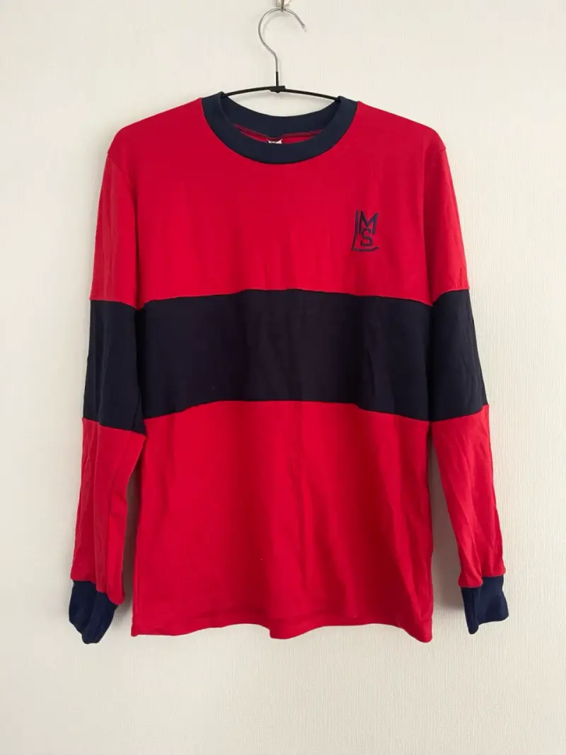 Polera manga larga con logo bordado LMS - 1