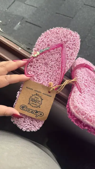 Sandalias exfoliantes rosas Cleanup - miniatura 2