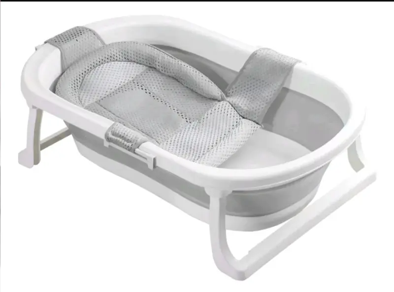 Tina de baño plegable para bebé con soporte