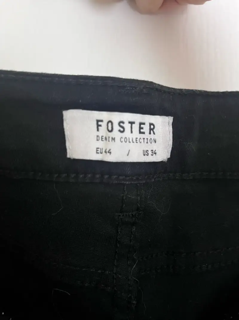 Jeans negros Foster Denim Collection talla 44 - 3