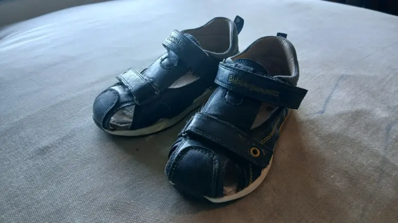 Pantalones cortos de mezclilla+chalas para niños - 2