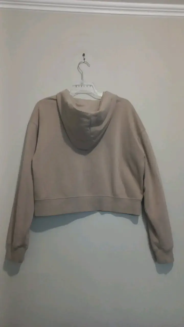 Polerón con capucha beige - 2