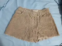 Shorts de pana beige para niña Zara - miniatura 1