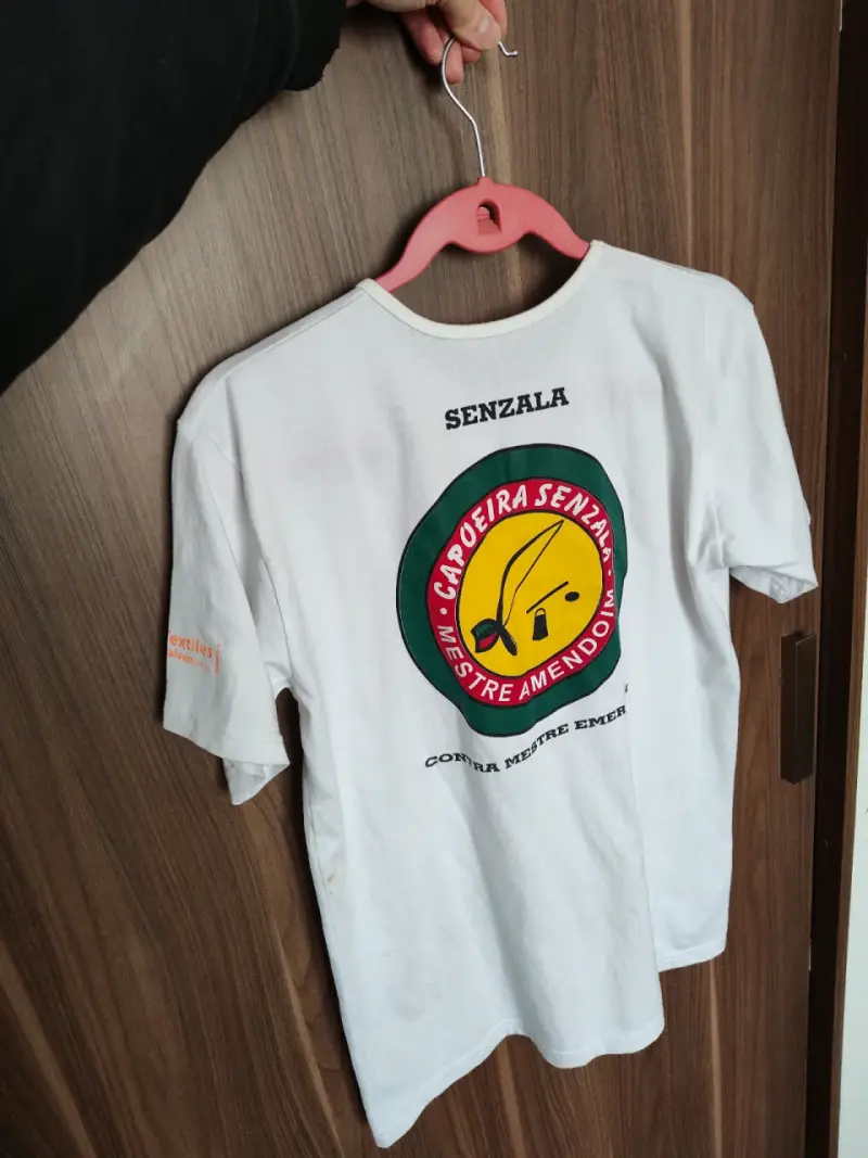 Polera Blanca Capoeira Senzala Estampada - 2