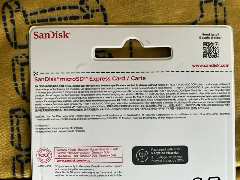 microSD Express 256GB Nintendo Switch2 - 3