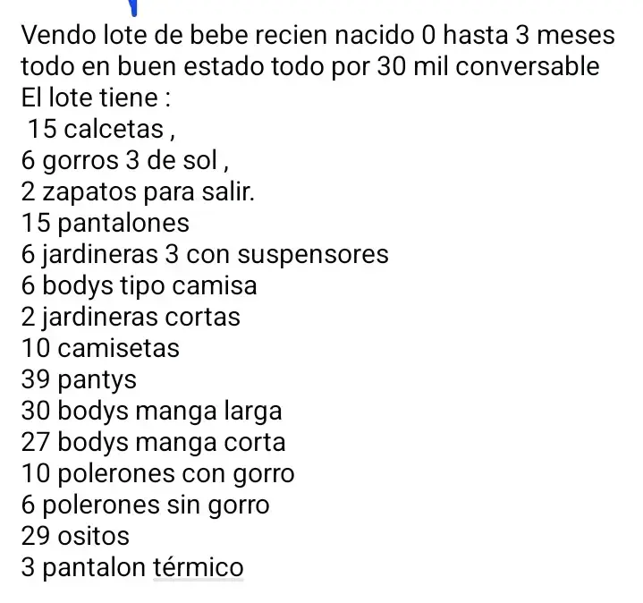 Lote de ropa para bebé recién nacido 0-3 meses - 1