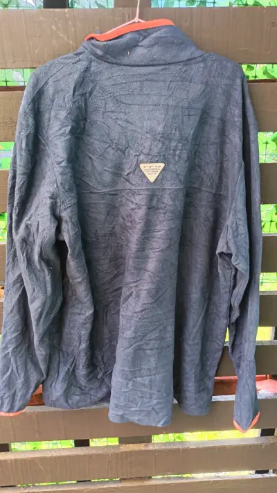 Polerón Columbia Fleece Azul con Detalles Naranjas - miniatura 4