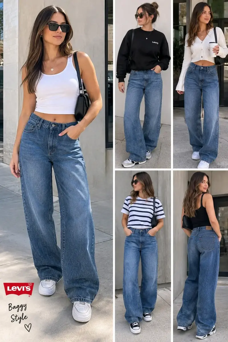 Jeans Levi's estilo baggy para mujer - 1
