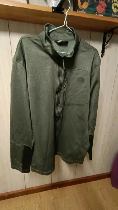 Polerón verde The North Face para hombre - miniatura 1