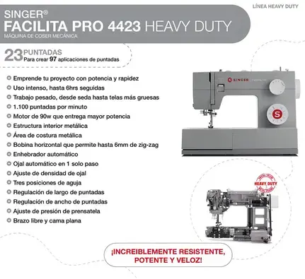 Máquina de Coser Singer Facilita Pro 4423 - 2