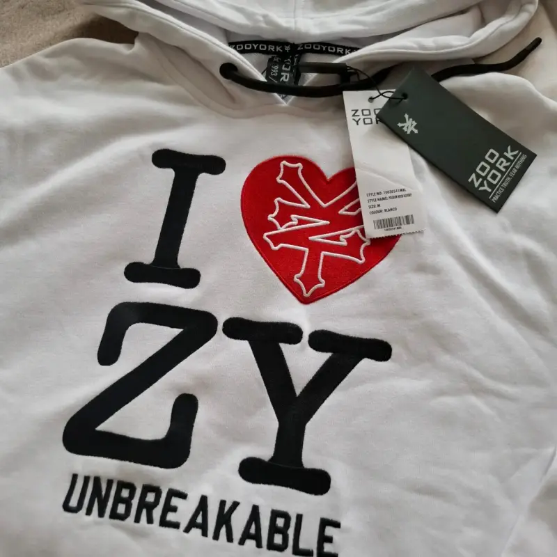 Polerón con capucha blanco Zoo York Unbreakable - 2