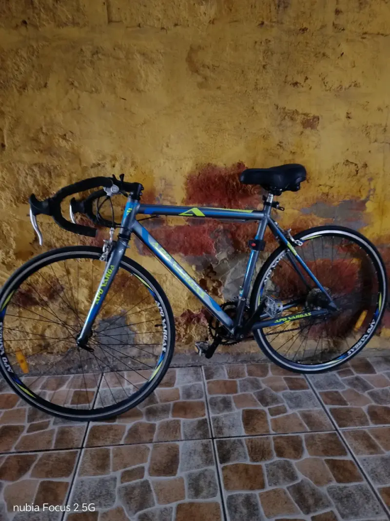 Bicicleta pistera azul - 2