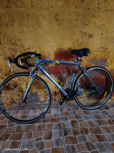 Bicicleta pistera azul - miniatura 2