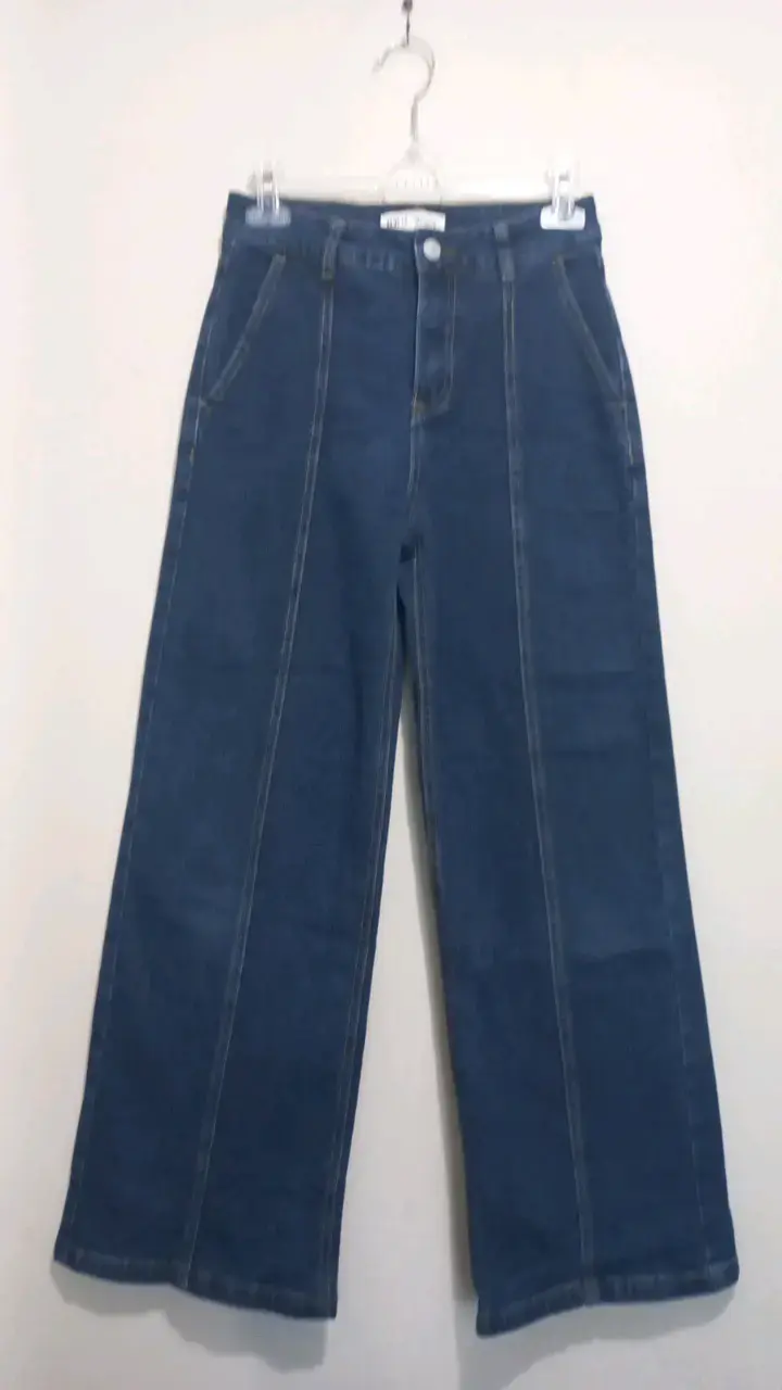 Jeans recto azul oscuro para niña