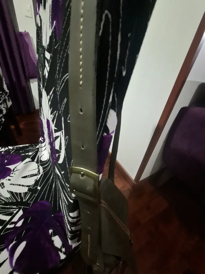 Bolso bandolera de cuero vintage - 4