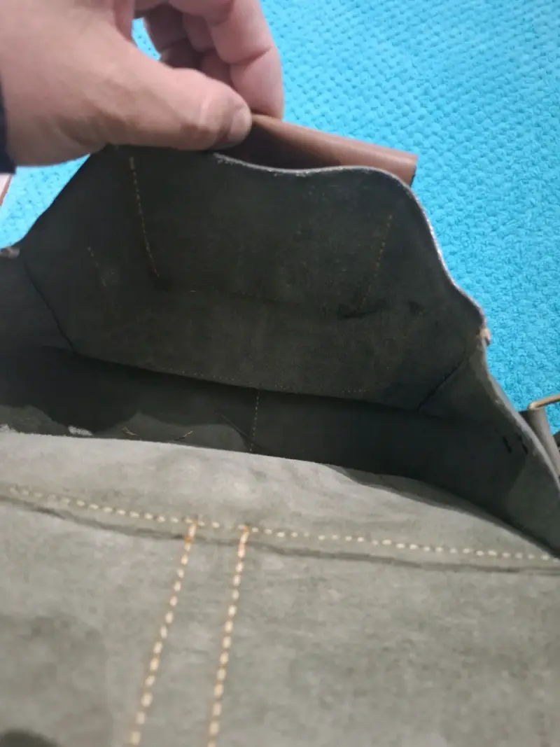 Bolso bandolera de cuero vintage - 5
