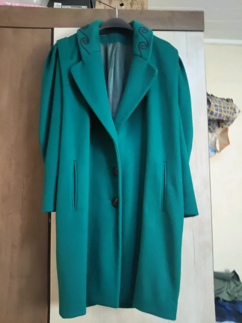 Abrigo verde esmeralda Vintage - 1
