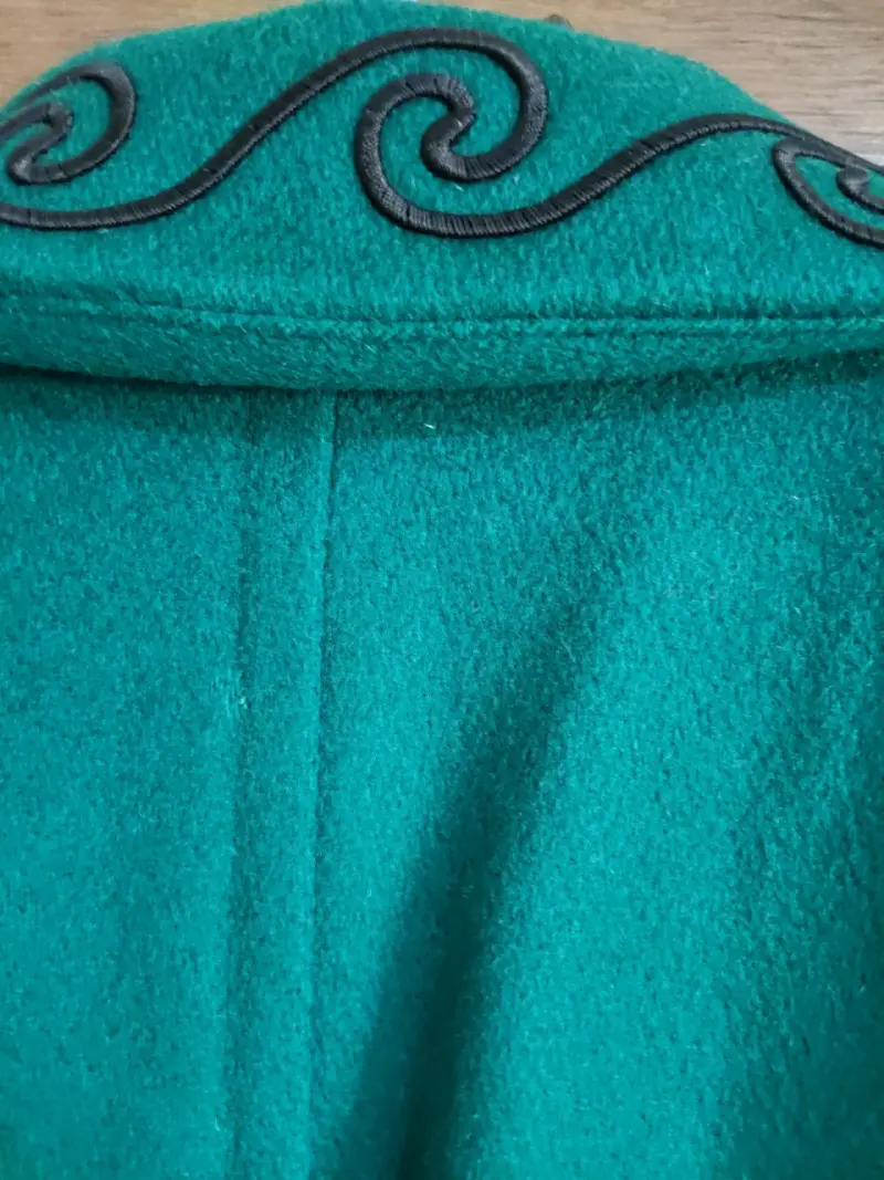 Abrigo verde esmeralda Vintage - 5