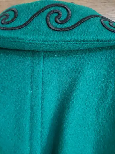 Abrigo verde esmeralda Vintage - miniatura 5