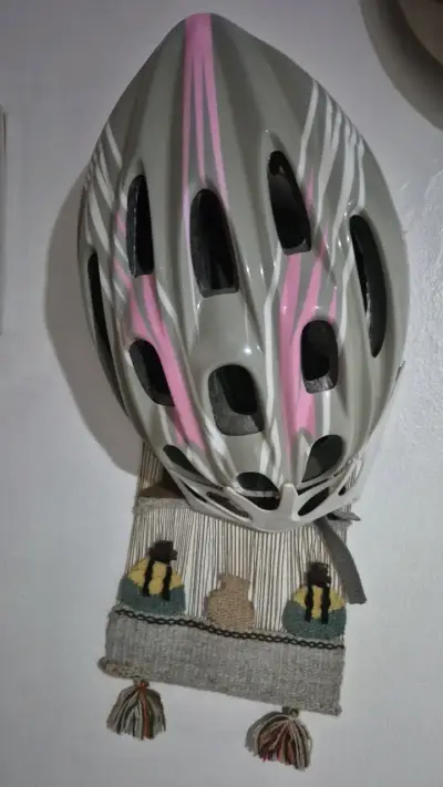 Casco de bicicleta Bianchi gris y rosa - miniatura 1