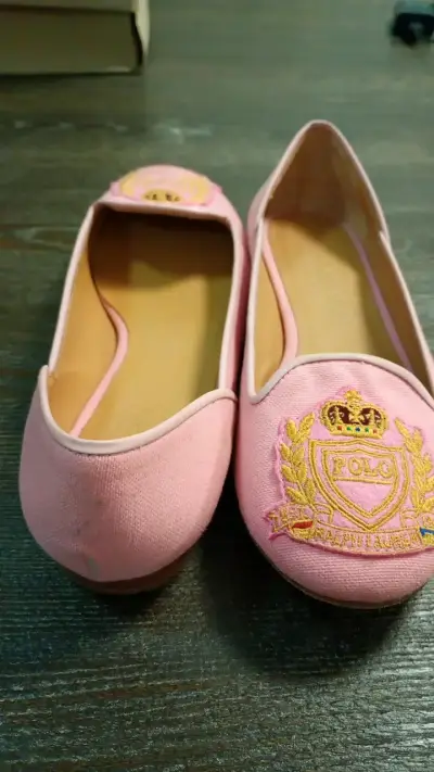 Zapatos planos rosa Polo con bordado talla 36 - miniatura 1