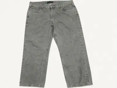 Jeans baggy verde talla 46 — muy poco uso - miniatura 1