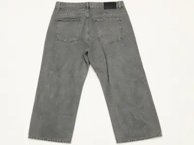 Jeans baggy verde talla 46 — muy poco uso - miniatura 2