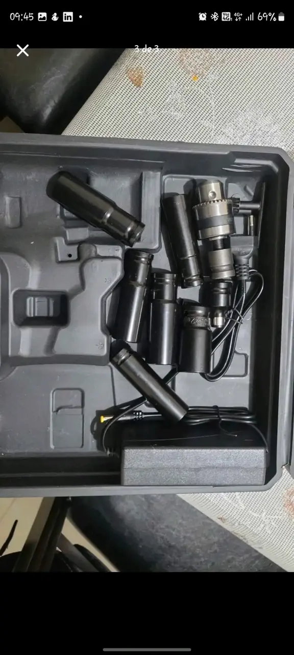 Llave de impacto inalámbrica Hecelo con baterías - 2