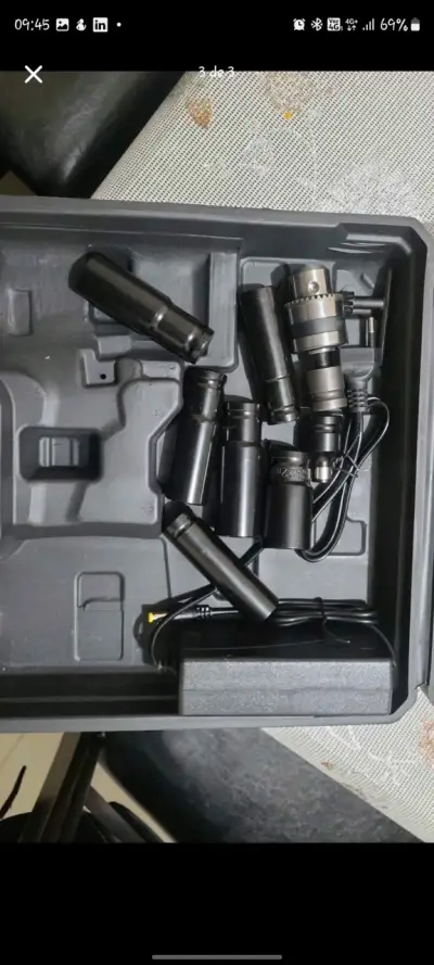 Llave de impacto inalámbrica Hecelo con baterías - miniatura 2