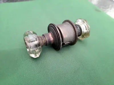 Antiguedad Perillon De Cristal Puerta Antigua Dise - miniatura 1