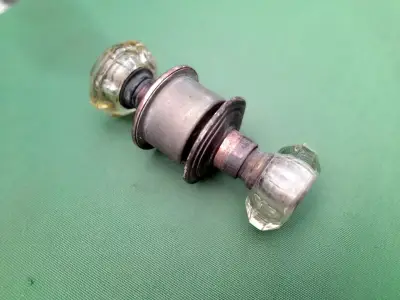 Antiguedad Perillon De Cristal Puerta Antigua Dise - miniatura 3