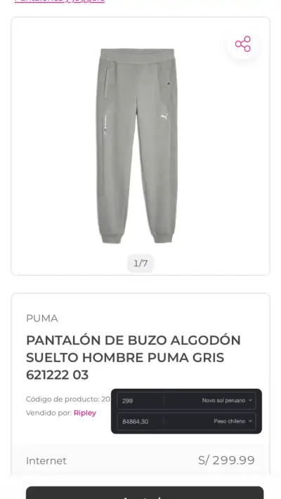 Conjunto deportivo gris Puma BMW Motorsport - miniatura 6