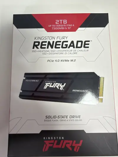 SSD Kingston Fury Renegade 2TB PCIe 4.0 NVMe M.2 - miniatura 1