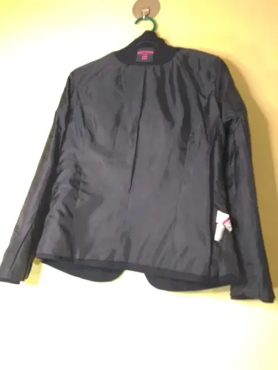 Blazer azul marino colegio para mujer talla 36 - miniatura 3