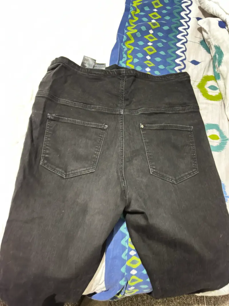 Jeans maternales negros cómodos - 2