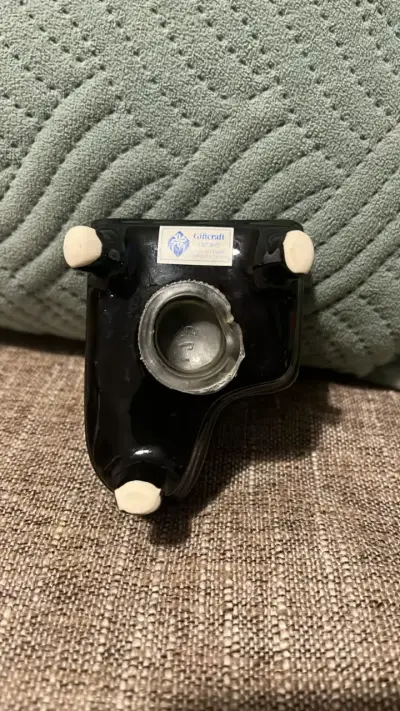 Mini piano de cerámica decorativo/salero negro - miniatura 5