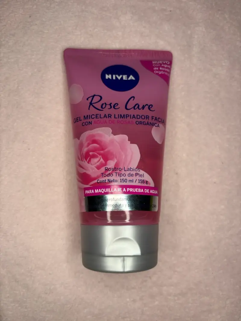 Gel Micelar Limpiador Facial Nivea Rose Care