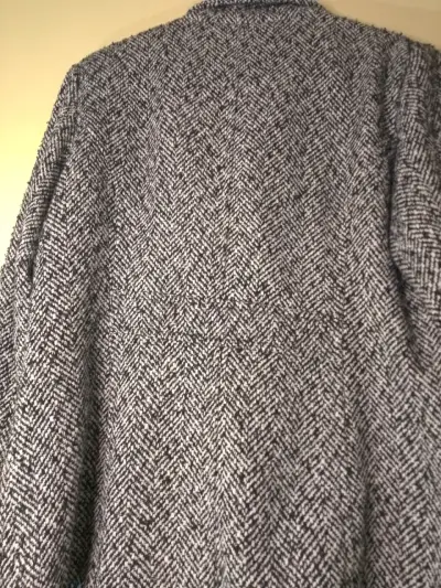 Abrigo de lana gris para mujer talla 46 - miniatura 3