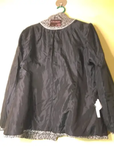 Abrigo de lana gris para mujer talla 46 - miniatura 5