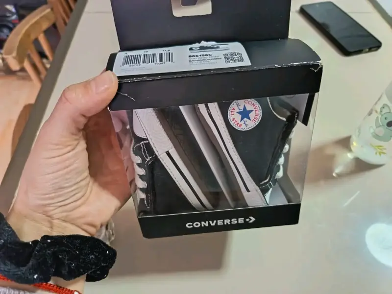 Zapatillas Converse Cribster para bebé, negras - 4