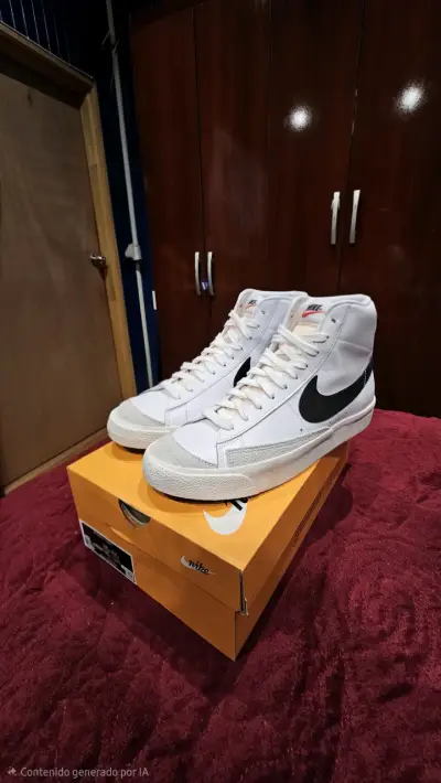 Zapatillas Nike Blazer Mid 77 Vintage Blancas - miniatura 2