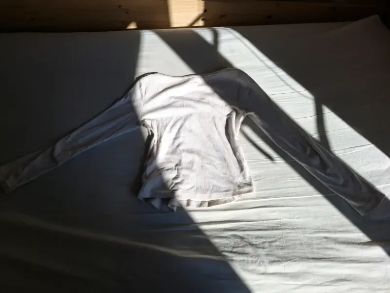 Polera manga larga blanca de algodón Sybilla - 2