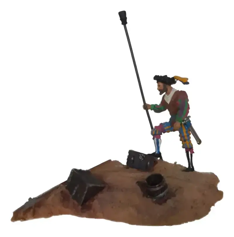 Figura De Metal Soldado Epañol Diorama Multicolor - 1